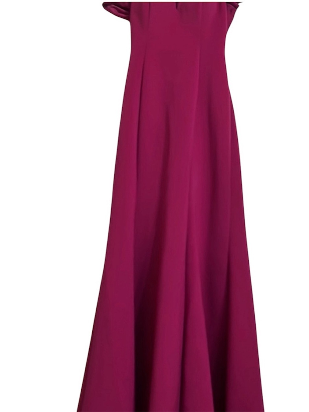 Vince Camuto One-Shoulder Gown in Berry Plum - Picture 5 of 7